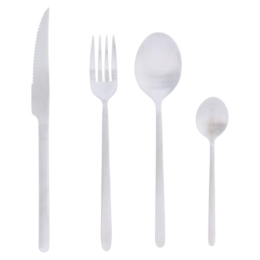 ménagère 16 pièces inox satiné - anuradha - jean dubost