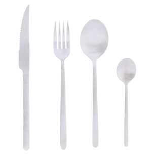 ménagère 16 pièces inox satiné - anuradha - jean dubost