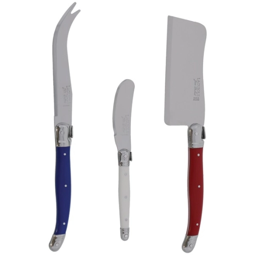 coffret 3 couteaux fromage laguiole - un été à la française - jean dubost