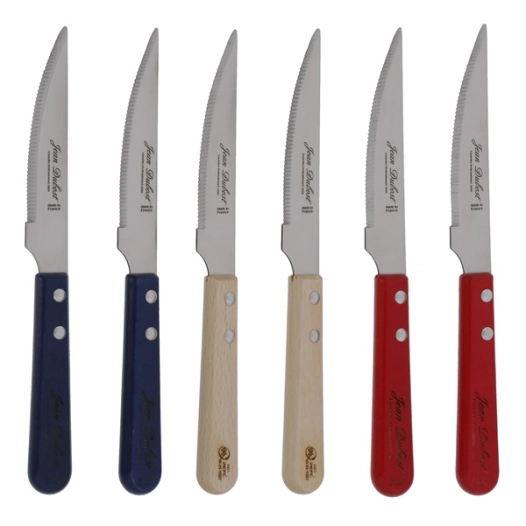 coffret 6 couteaux grill - un été à la française - jean dubost