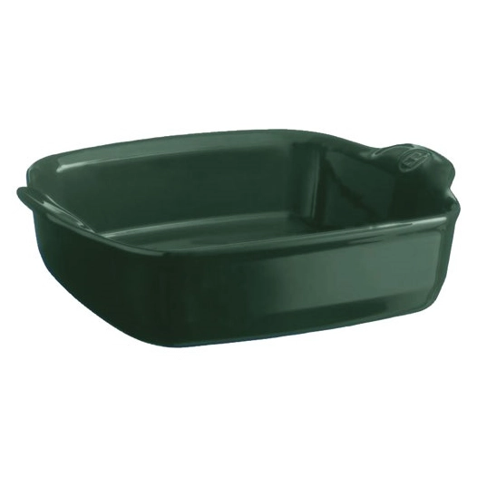 plat carré 24 cm cèdre - ultime - le four - emile henry