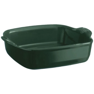 plat carré 24 cm cèdre - ultime - le four - emile henry