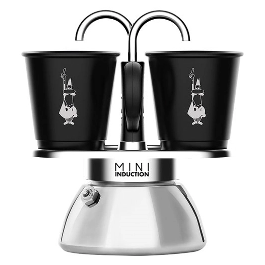 set cafetière italienne 2 tasses - mini express induction - bialetti