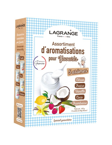 Aromatisations Yaourts Lagrange Variété 5 Saveurs Naturelles - lagrange