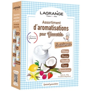 assortiment de 5 aromatisations pour yaourts - lagrange