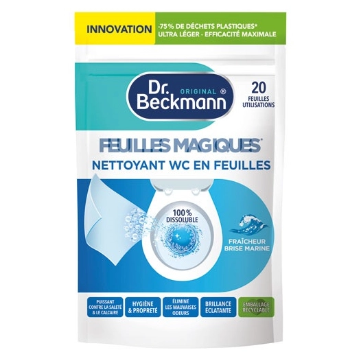 feuilles magiques nettoyant wc brise marine x20 - dr beckmann