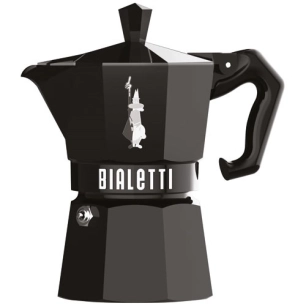 cafetière italienne 3 tasses noire - moka exclusive - bialetti