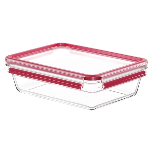 boîte de conservation rectangulaire 2 l - masterseal glass - tefal