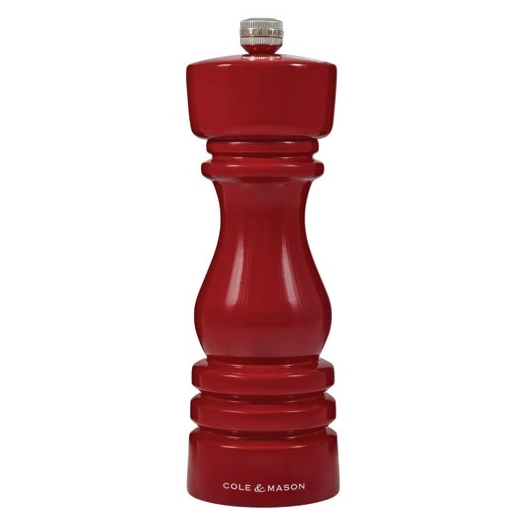 moulin à poivre 18 cm rouge brillant - london - cole et mason