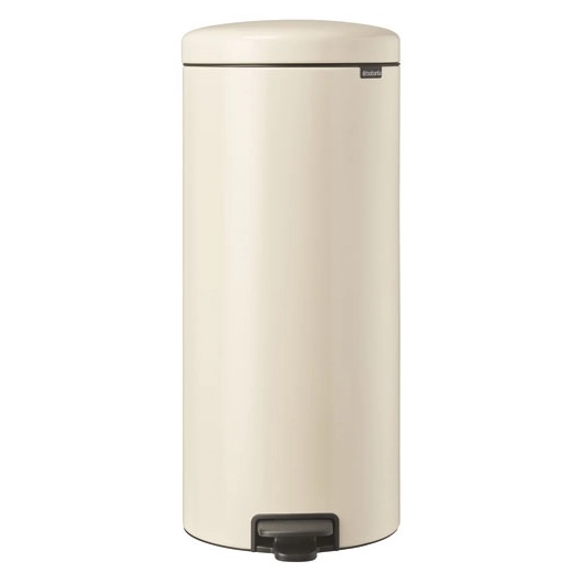 poubelle à pédale 30 l soft beige - new icon - brabantia