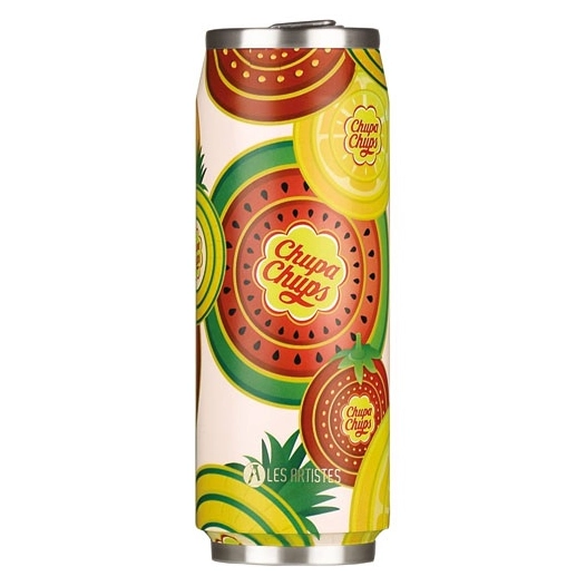 canette isotherme 500 ml chupa chups fruit - pull can'it iconic - les artistes