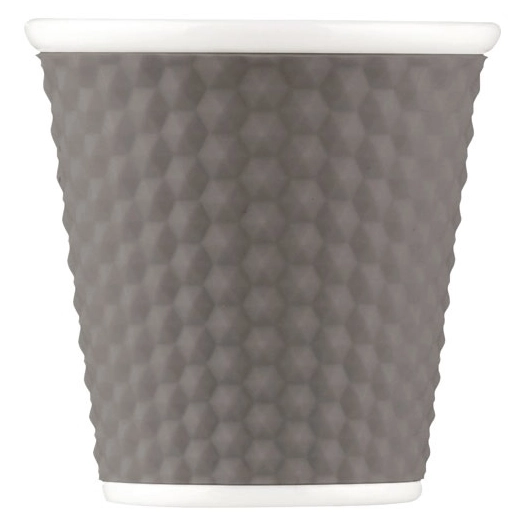 6 tasse 8 cl grey - nid d'abeille - les artistes