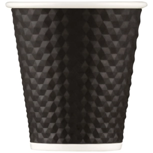 6 tasse 18 cl black pearl - nid d'abeille - les artistes