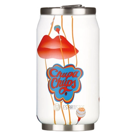 canette isotherme 280 ml chupa chups kiss - pull can'it iconic - les artistes