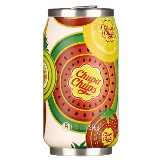 canette isotherme 280 ml chupa chups fruit - pull can'it iconic - les artistes