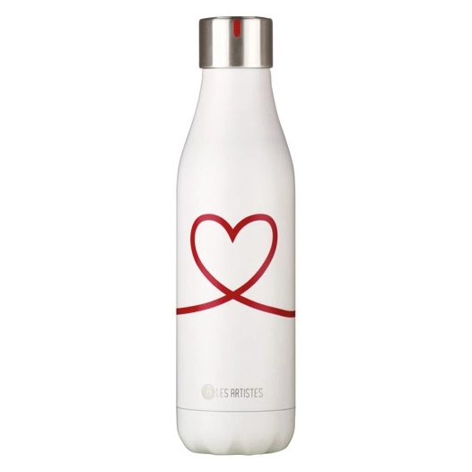 bouteille isotherme 500 ml love - bottle'up iconic - les artistes