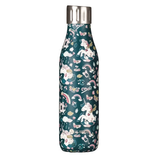 bouteille isotherme 500 ml licorne - bottle'up iconic - les artistes