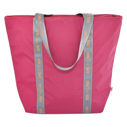sac shopping isotherme lunch bag 3,7 l fuschia - on the go fluor - iris