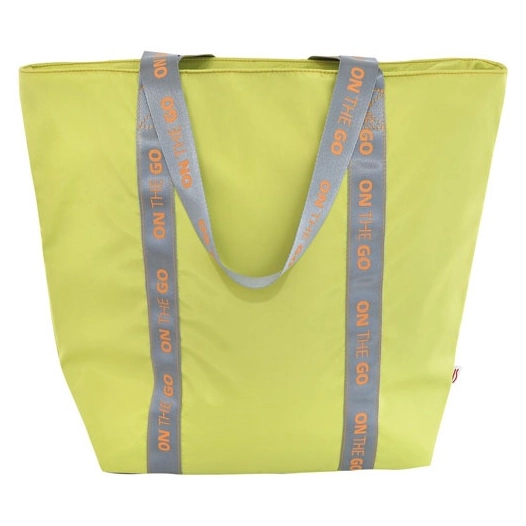 sac shopping isotherme lunch bag 3,7 l vert citron - on the go fluor - iris