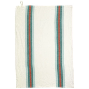 torchon 50 x 70 cm vert d'eau & naturel - yuna - winkler