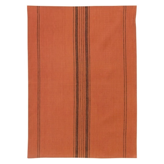 torchon 50 x 70 cm rayures brique - kilia - winkler