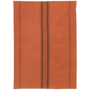 torchon 50 x 70 cm rayures brique - kilia - winkler