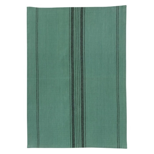 torchon 50 x 70 cm rayures vert de gris - kilia - winkler