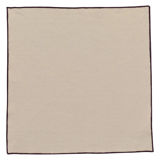 6 serviette de table 40 x 40 cm ficelle - grace - winkler