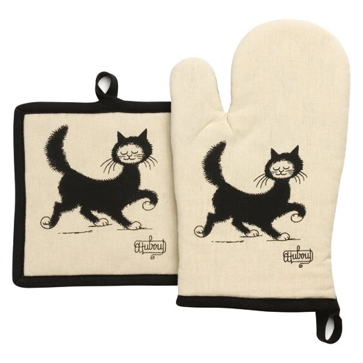 6 lot gant et manique beige chat balade - dubout - winkler