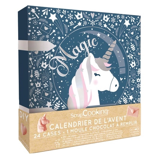 calendrier de l'avent - licorne - scrapcooking