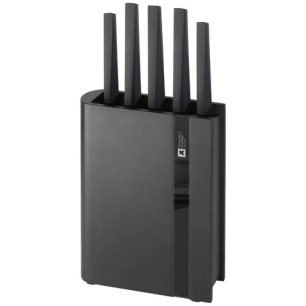 edge noir bloc 5 couteaux - richardson sheffield