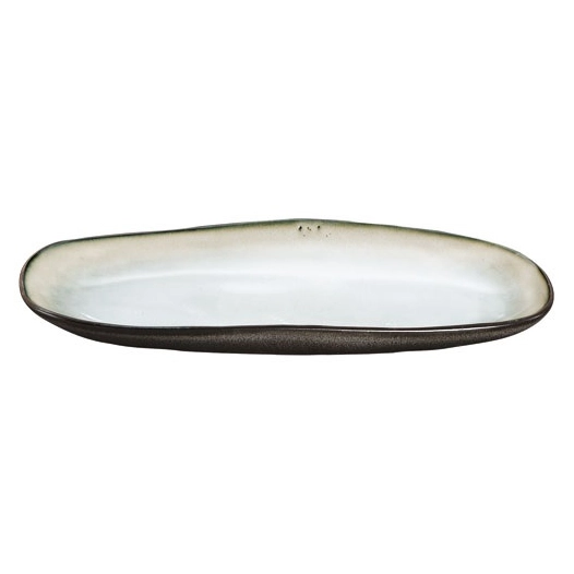 plat ovale 23 x 11 cm - shadow nacré - medard de noblat