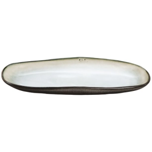 plat ovale 23 x 11 cm - shadow nacré - medard de noblat