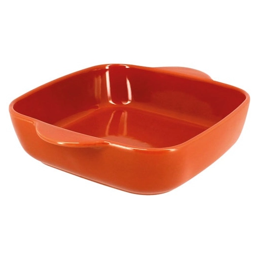 plat à four carré 24 cm terracotta - octave - menastyl