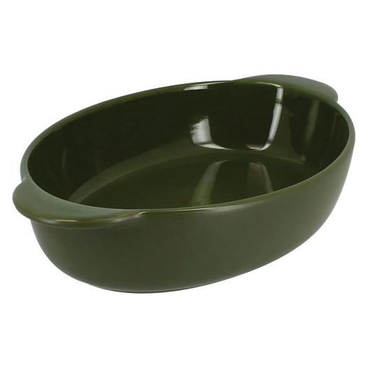 plat à four ovale 27 x 16.5 cm vert - octave - menastyl