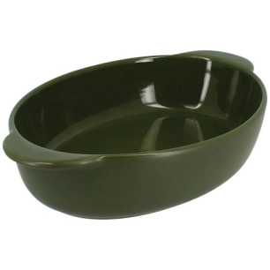 plat à four ovale 27 x 16.5 cm vert - octave - menastyl