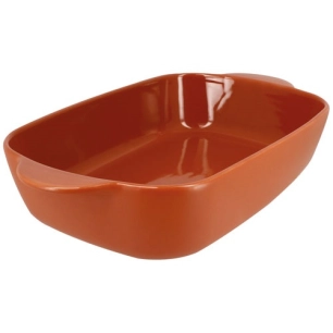 plat à four rectangulaire 38 x 23 cm terracotta - octave - menastyl