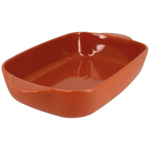 plat à four rectangulaire 33 x 20 cm terracotta - octave - menastyl
