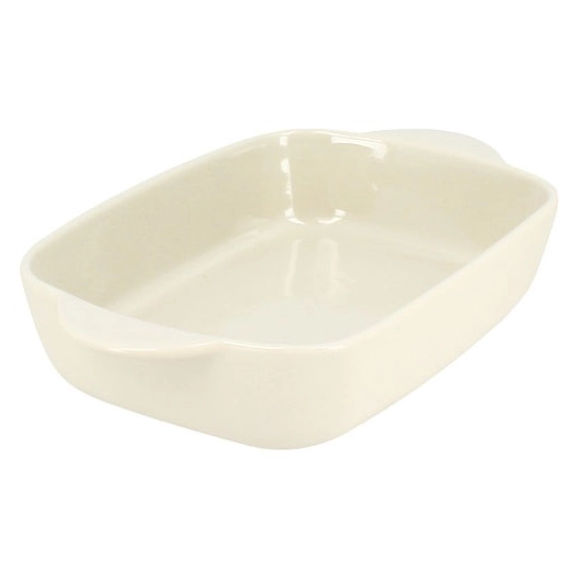 plat à four rectangulaire 22 x 13.5 cm beige - octave - menastyl