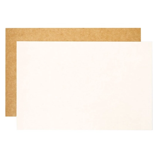 lot 5 supports à gâteaux rectangulaires 30 x 20 cm - kraft - scrapcooking