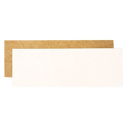 lot 5 supports à gâteaux rectangulaires 30 x 10 cm - kraft - scrapcooking