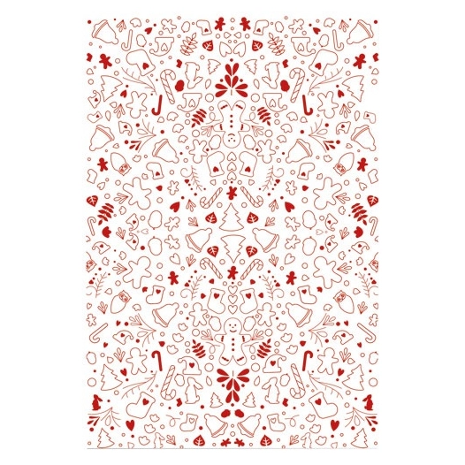 lot 2 feuilles transfert - sweet xmas - scrapcooking