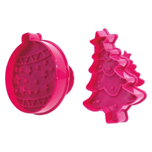 lot 2 découpoirs éjecteurs - noël - scrapcooking