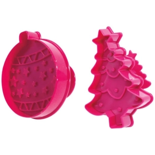 lot 2 découpoirs éjecteurs - noël - scrapcooking