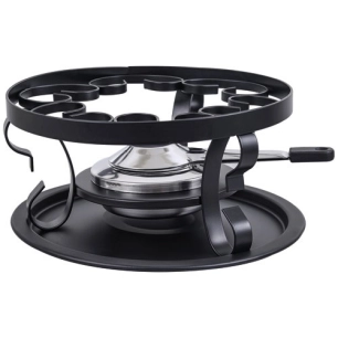 réchaud à fondue noir - luxe - table et cook