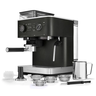 expresso broyeur semi-automatique truffe noir - collection - 5kes6551ebk - kitchenaid