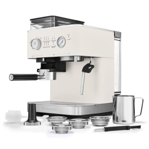 expresso broyeur semi-automatique porcelaine - collection - 5kes6551epl - kitchenaid