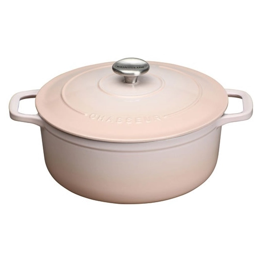 cocotte en fonte ronde 24 cm champagne - sublime - chasseur