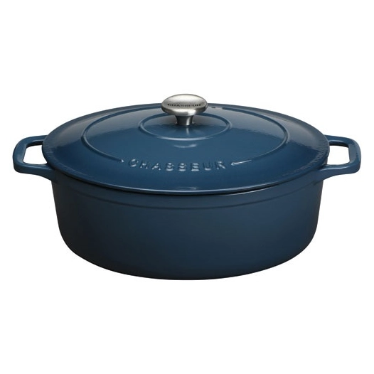 cocotte en fonte ovale 33 cm river - sublime - chasseur