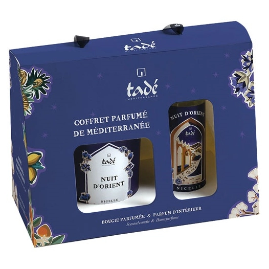 coffret bougie et spray nigelle nuit d'orient - tade